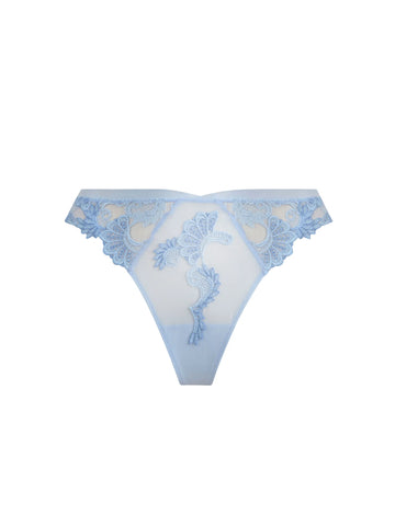Tanga Dressing Floral azul - PITT