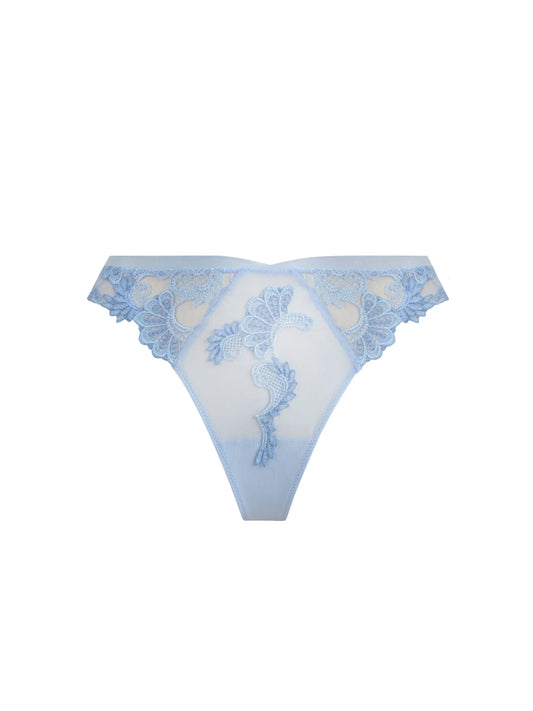 Tanga Dressing Floral azul - PITT